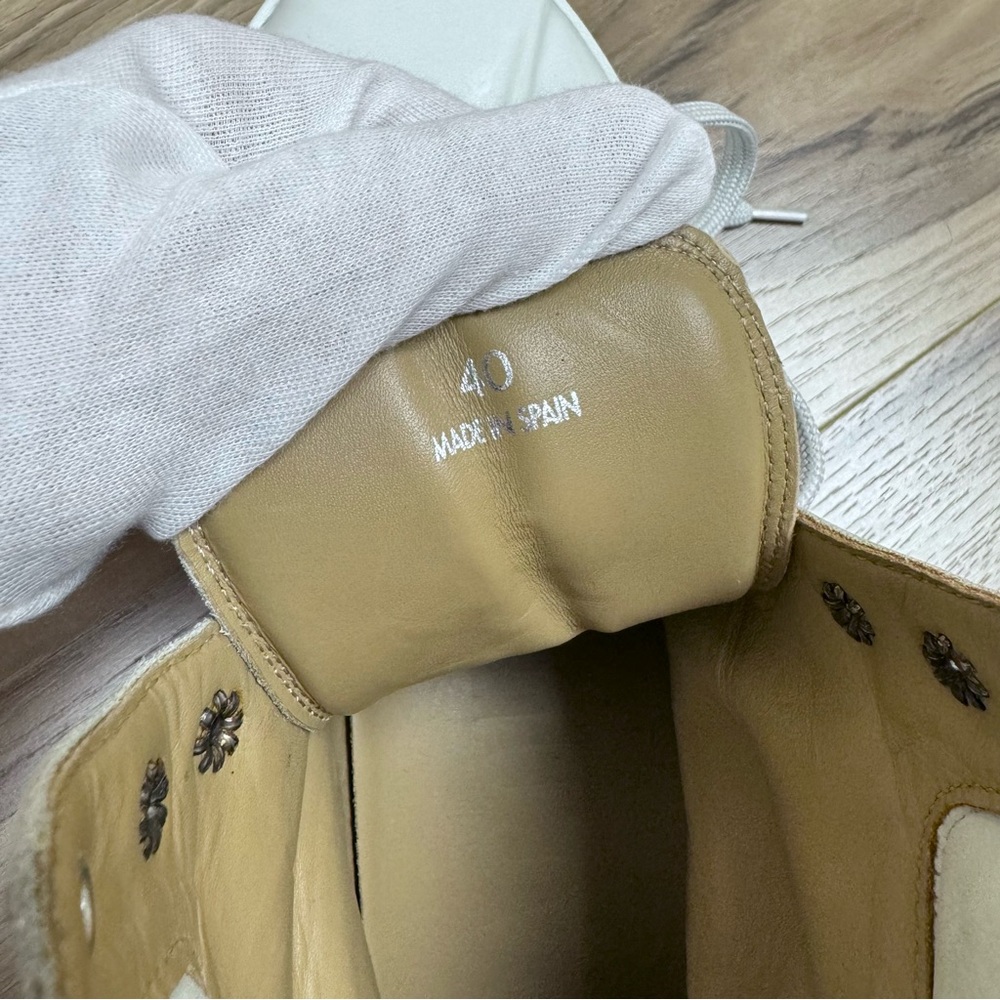 Jacquemus Les Meuniers Hautes White Rubber Leather Lace Up Ankle boots 40 - Picture 12 of 17
